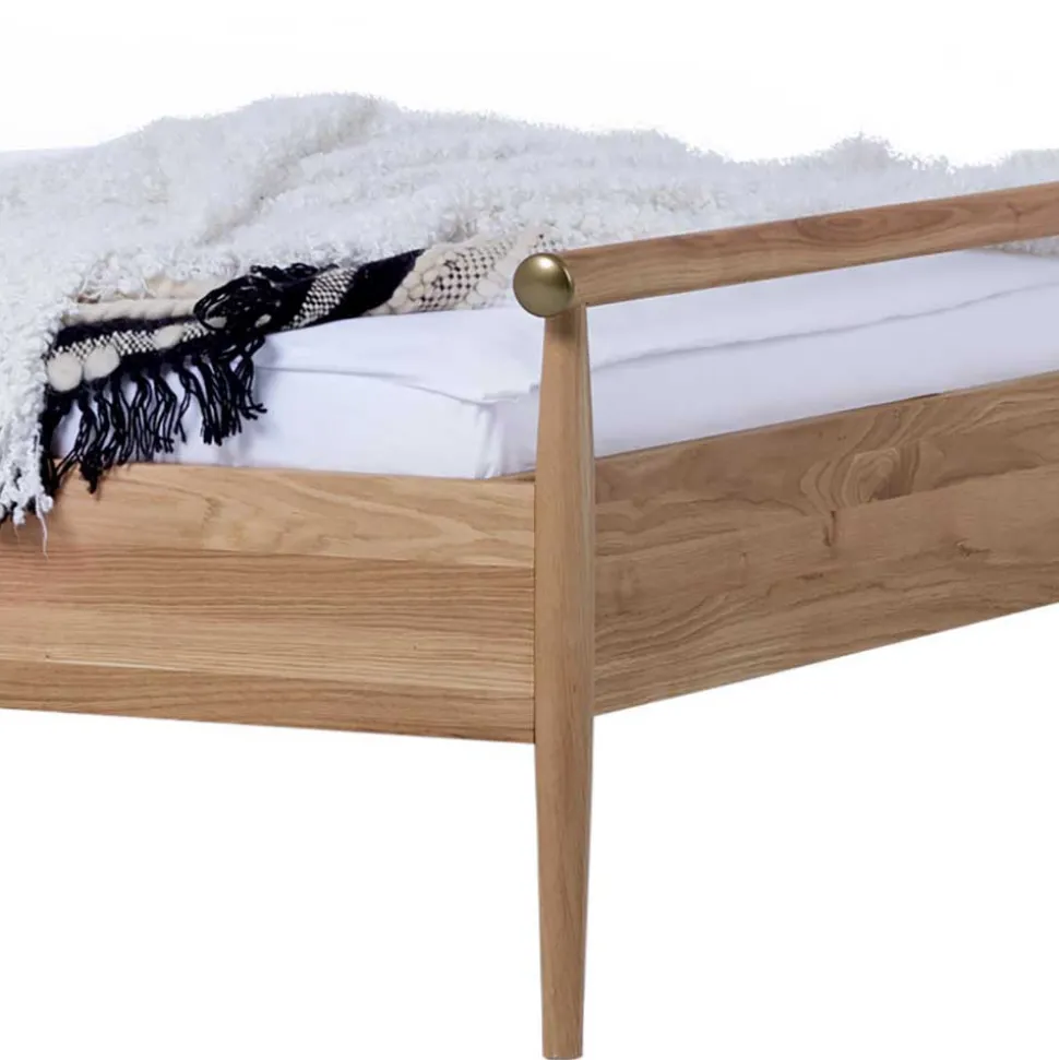 Skandi Doppelbett aus Wildeiche Honig - Reymons