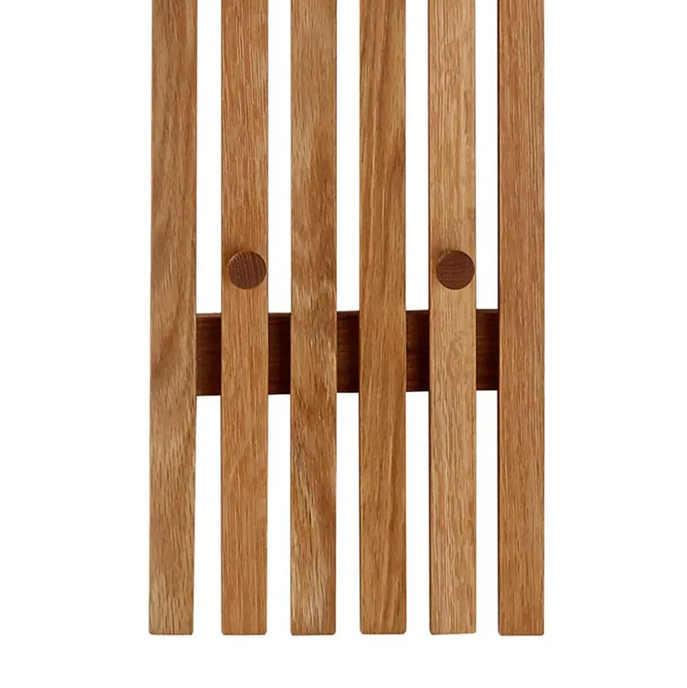 Skandi Garderobenpaneel aus Eiche Massivholz - Artensian