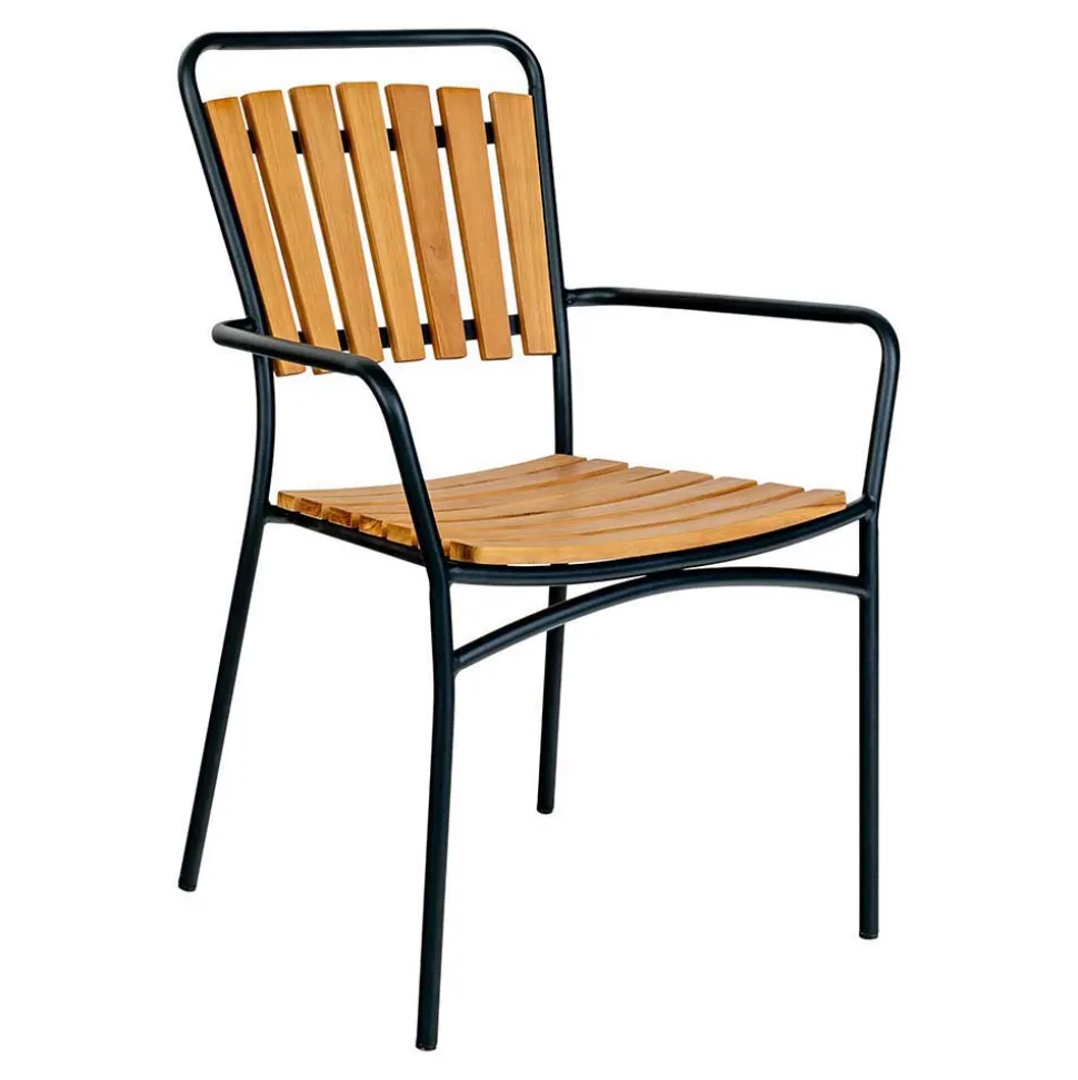 Skandi Garten-Essgruppe aus Teak - Farmer (fünfteilig)