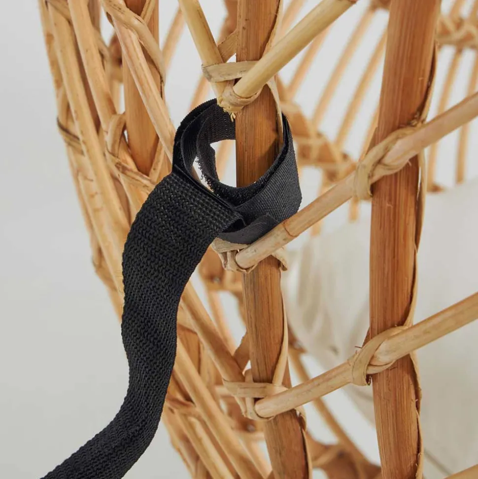 Skandi Hängesessel aus Rattan Geflecht - Palencia