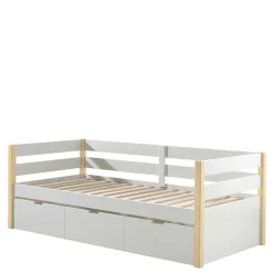 Skandi Kojenbett in Weiß & Kiefer - Ayfina