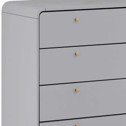 Skandi Kommode in Grau & Eiche - Wavan