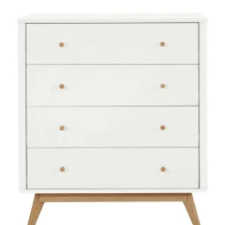 Skandi Kommode in Weiß und Holzoptik - Syria
