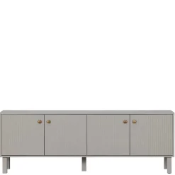 Skandi Lowboard 4-türig in Grau - Huvina