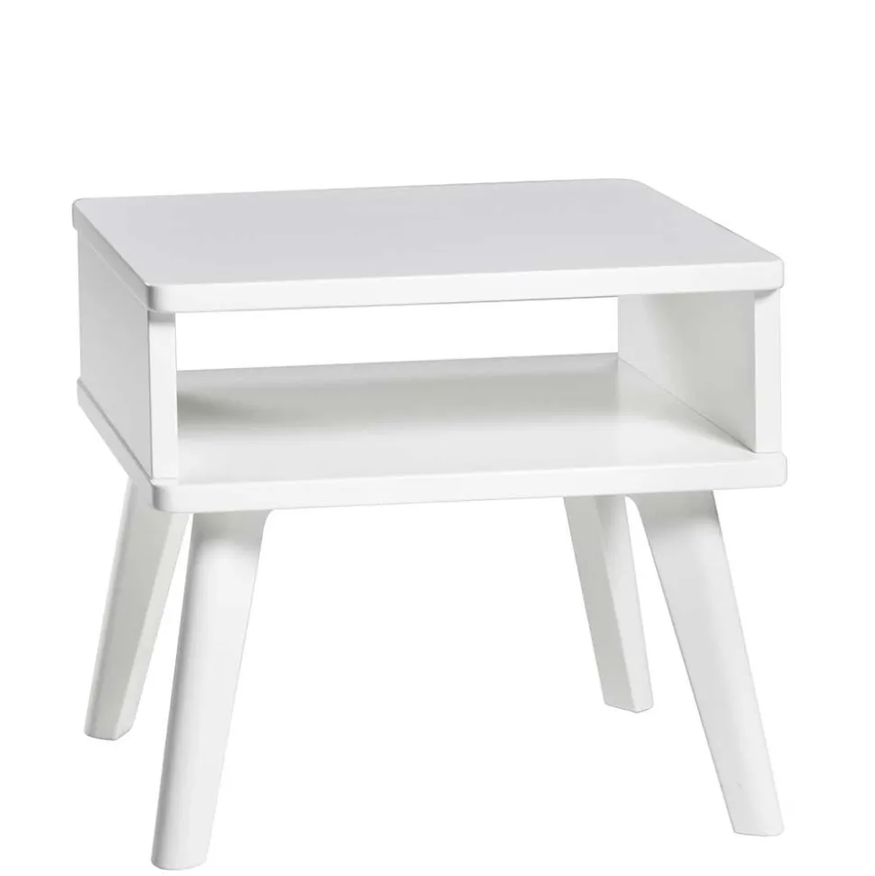 Skandi Nachtkonsole in Weiß lackiert - Special