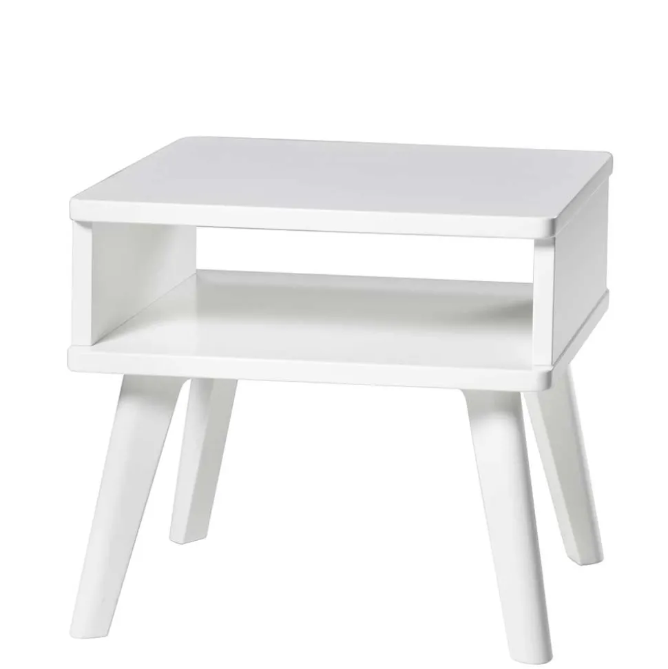 Skandi Nachtkonsole in Weiß lackiert - Special