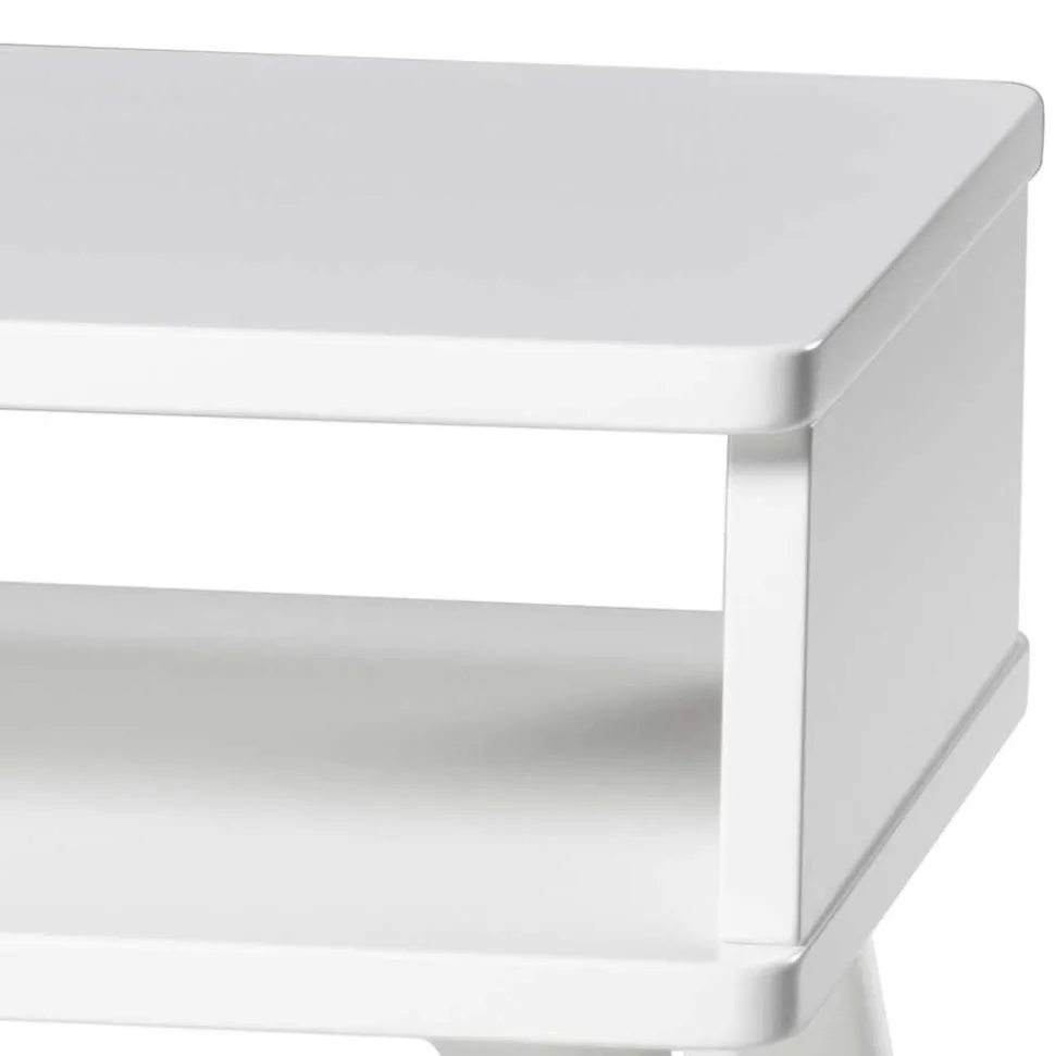 Skandi Nachtkonsole in Weiß lackiert - Special