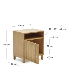 Skandi Nachtschrank in Eiche - Azuro