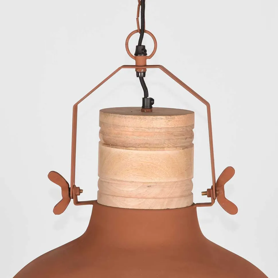 Skandi Pendelampe in Rost Braun Metall - Adagiona