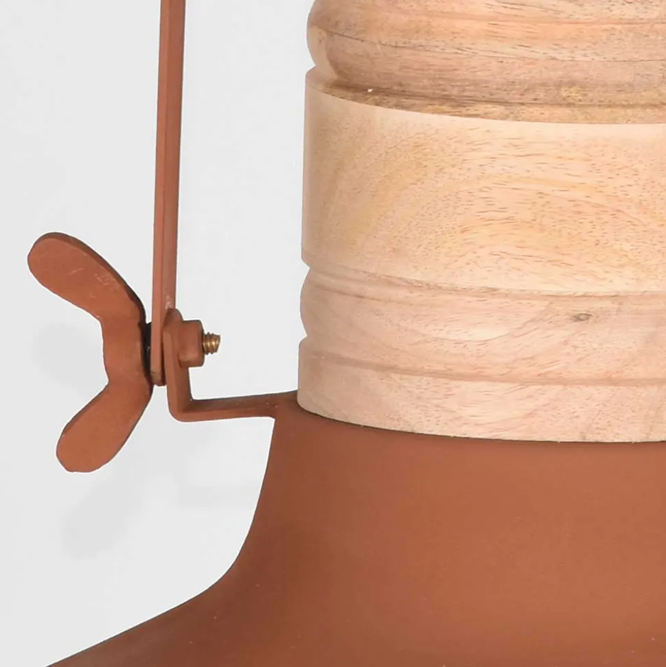 Skandi Pendelampe in Rost Braun Metall - Adagiona