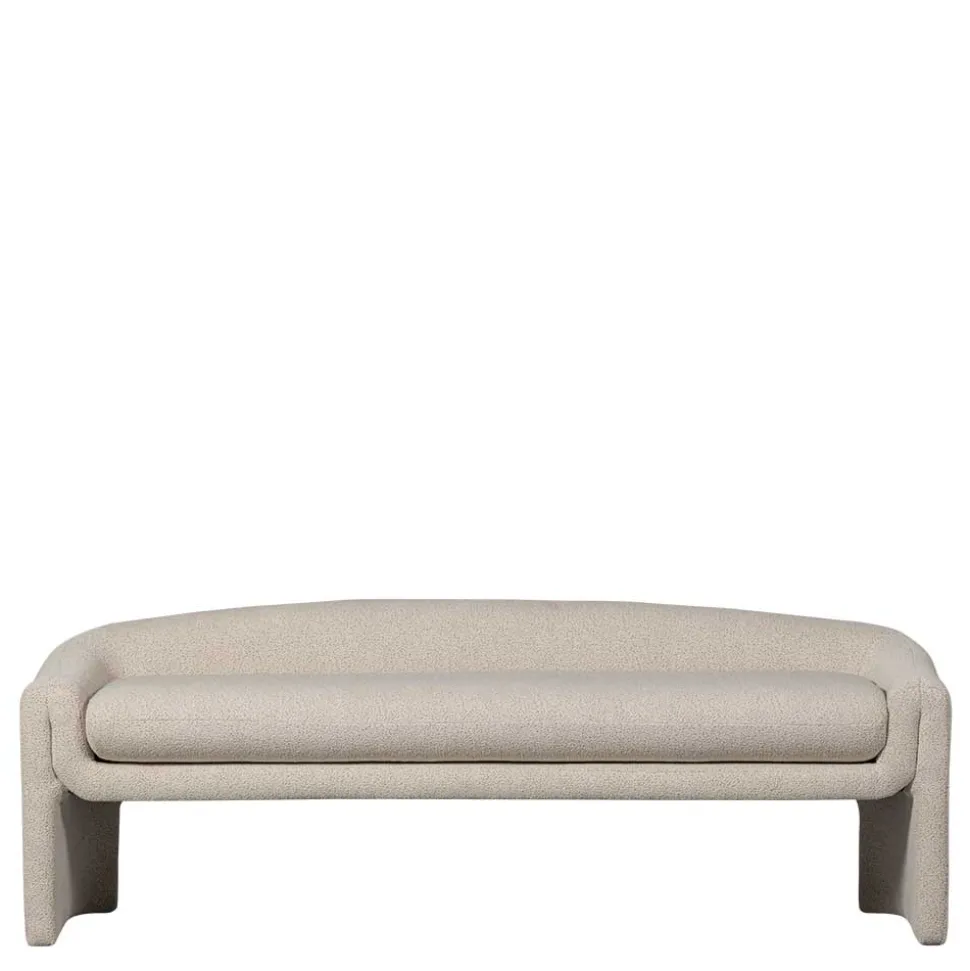 Skandi Polsterbank in Beige Strukturstoff - Greta