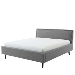 Skandi Polsterbett in Grau Stoff - Optica