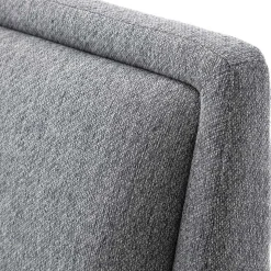 Skandi Polsterbett in Grau Stoff - Optica
