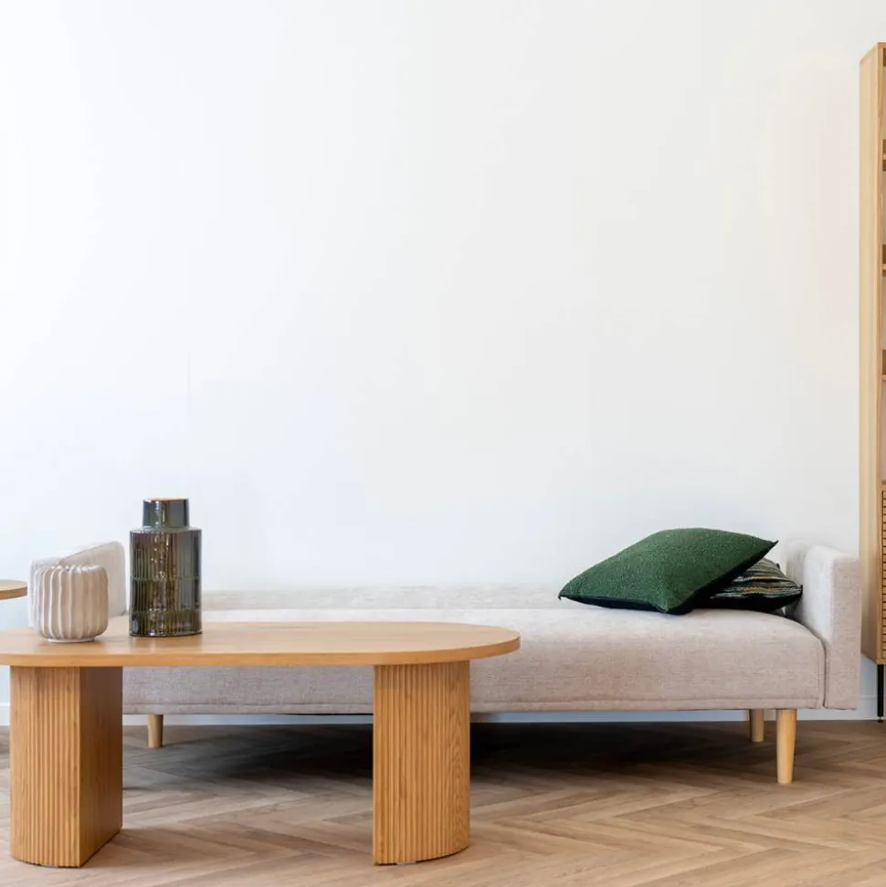 Skandi Schlafsofa in Beigegrau - Anhora