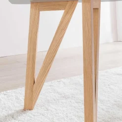 Skandi Tischgruppe mit Armlehnstühlen - Lusa (fünfteilig)