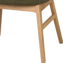 Skandi Tischsessel in Dunkelgrün - Loris (2er Set)