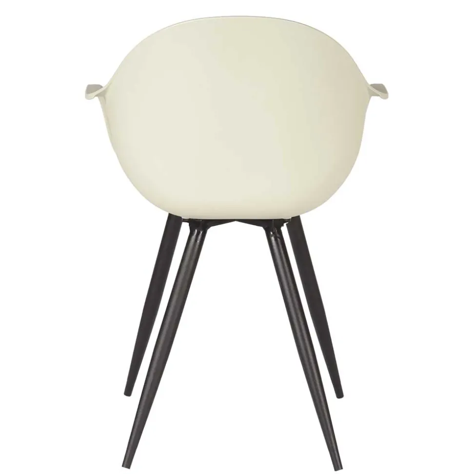 Skandi Tischsessel in Hellgrau & Schwarz - Naviron (2er Set)