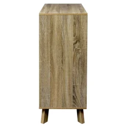 Skandi Türen-Kommode in Weiß & Sonoma-Eiche - Mesues