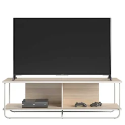 Skandi TV Tisch in Weiß und Natur - Elmavirio