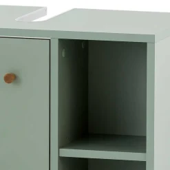 Skandi Waschbeckenunterschrank in Graugrün - Vereny