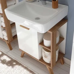 Skandi Waschbeckenunterschrank zweifarbig - Timur