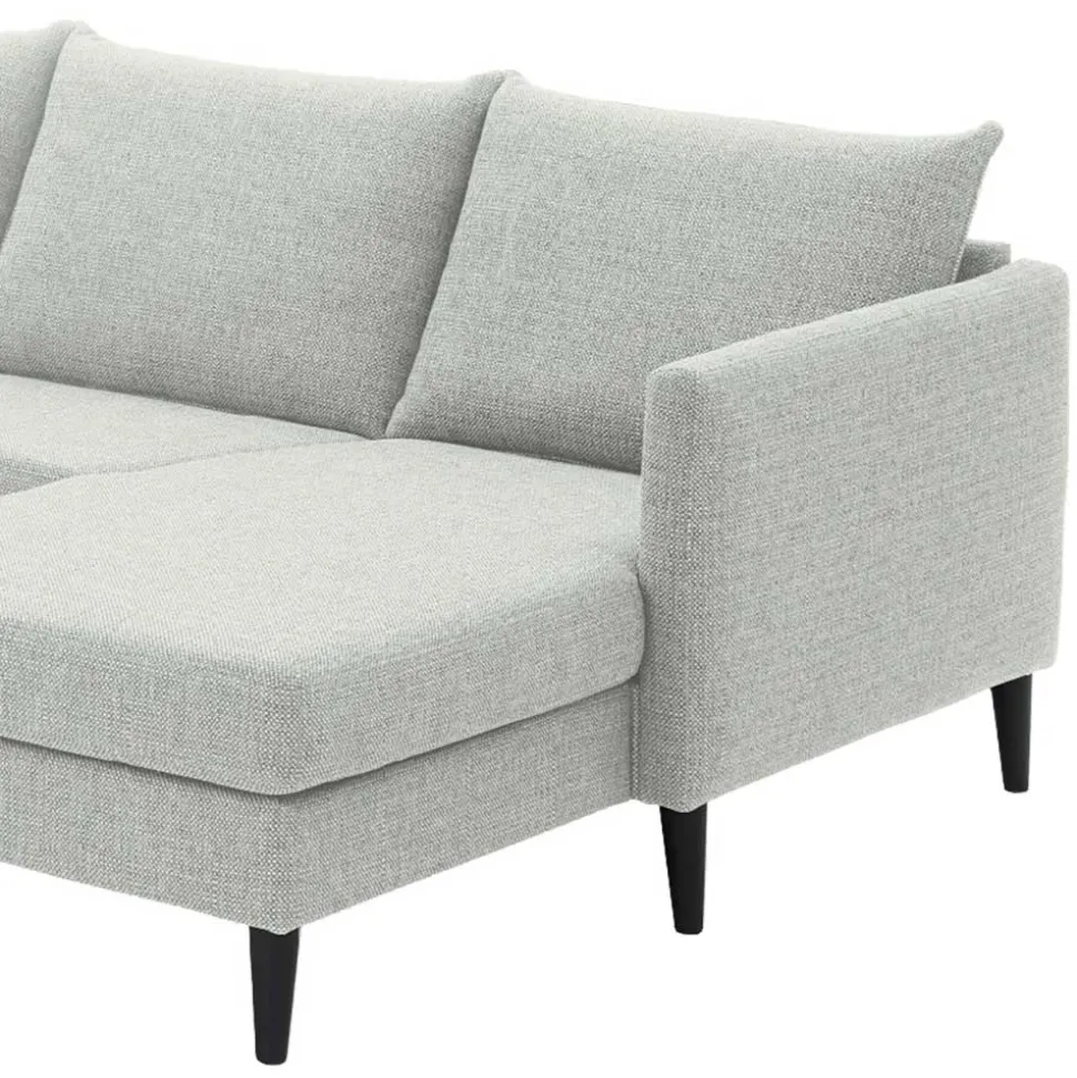 Skandi Wohnlandschaft in U-Form - offwhite - Udessa