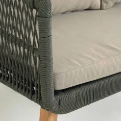 Sofa & Sessel aus Kordel-Geflecht - Lagoas (dreiteilig)