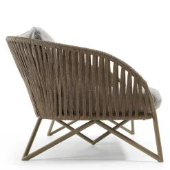 Sofa aus Seilgeflecht in Hellbraun & Beige - Jadnea