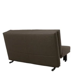 Sofa mit Bettfunktion in Braun mit Schwarz - Amor