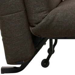 Sofa mit Bettfunktion in Braun mit Schwarz - Amor