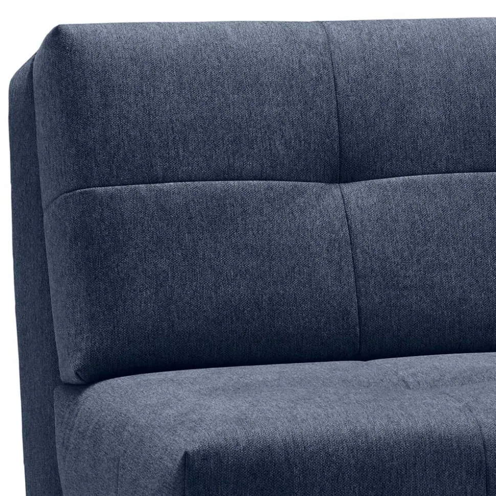 Sofa mit Bettfunktion in Blau Webstoff - Sulara