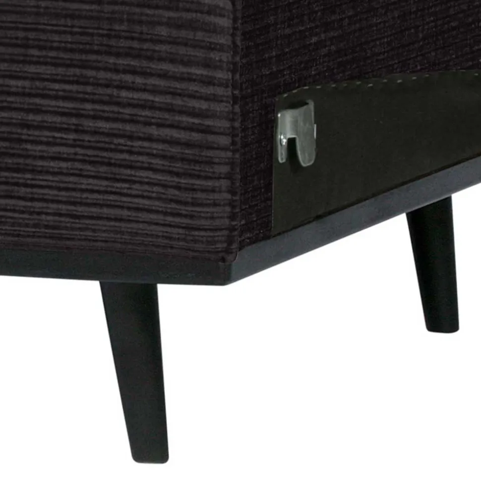 Sofa-Modul in Dunkelgrau Breitcord-Bezug - Vibka