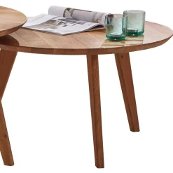 Sofatisch Set aus Wildeiche Massivholz - Ofmany (zweiteilig)
