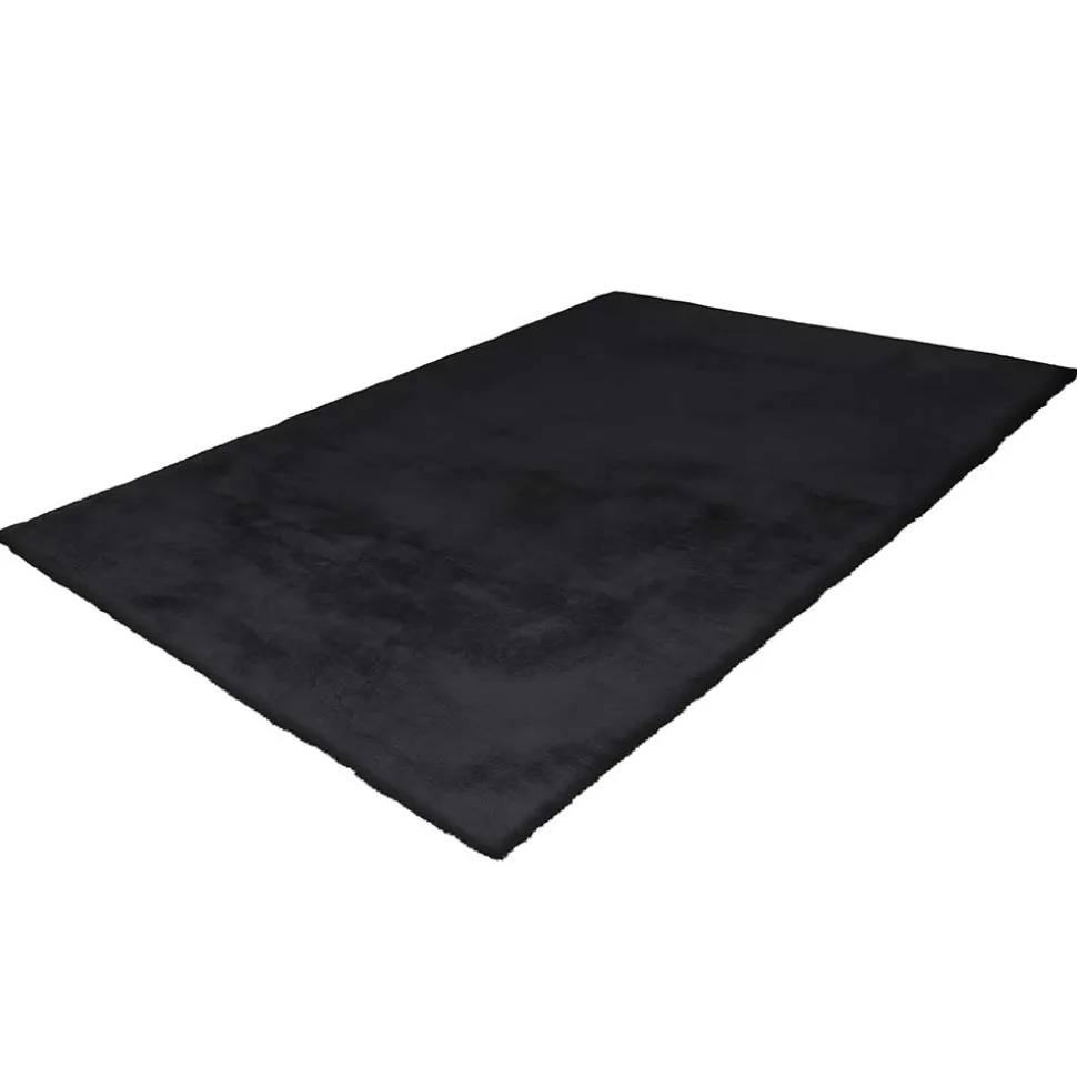Softer Kunstfellteppich in Anthrazit - Mectilda