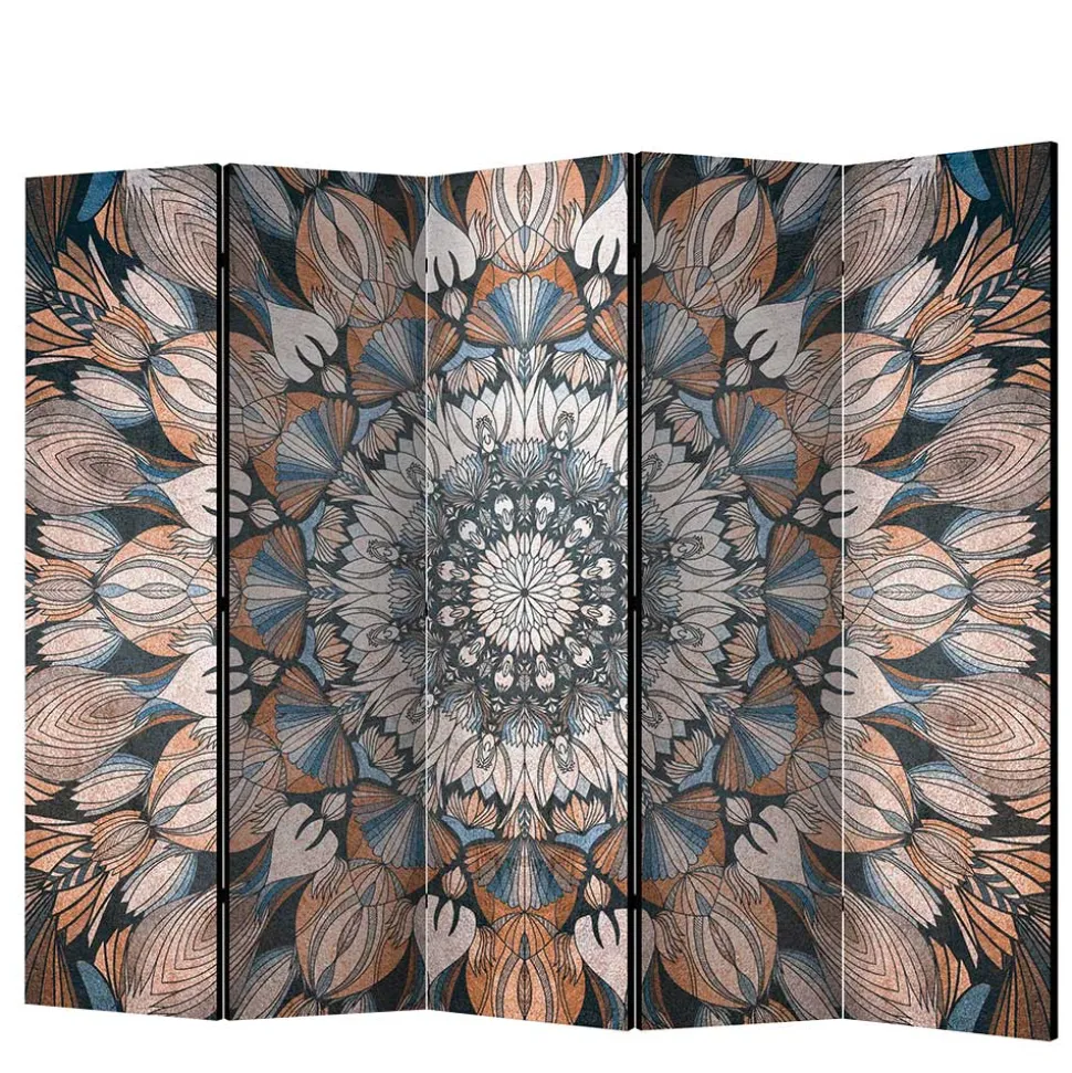 Spanische Trennwand mit Mandala Motiv bedruckt - Waykiko