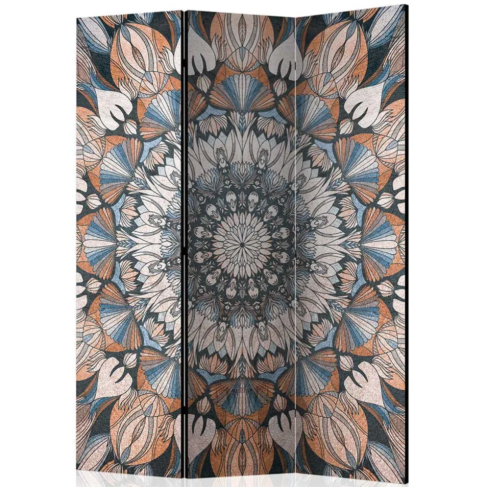 Spanische Trennwand mit Mandala Motiv bedruckt - Waykiko