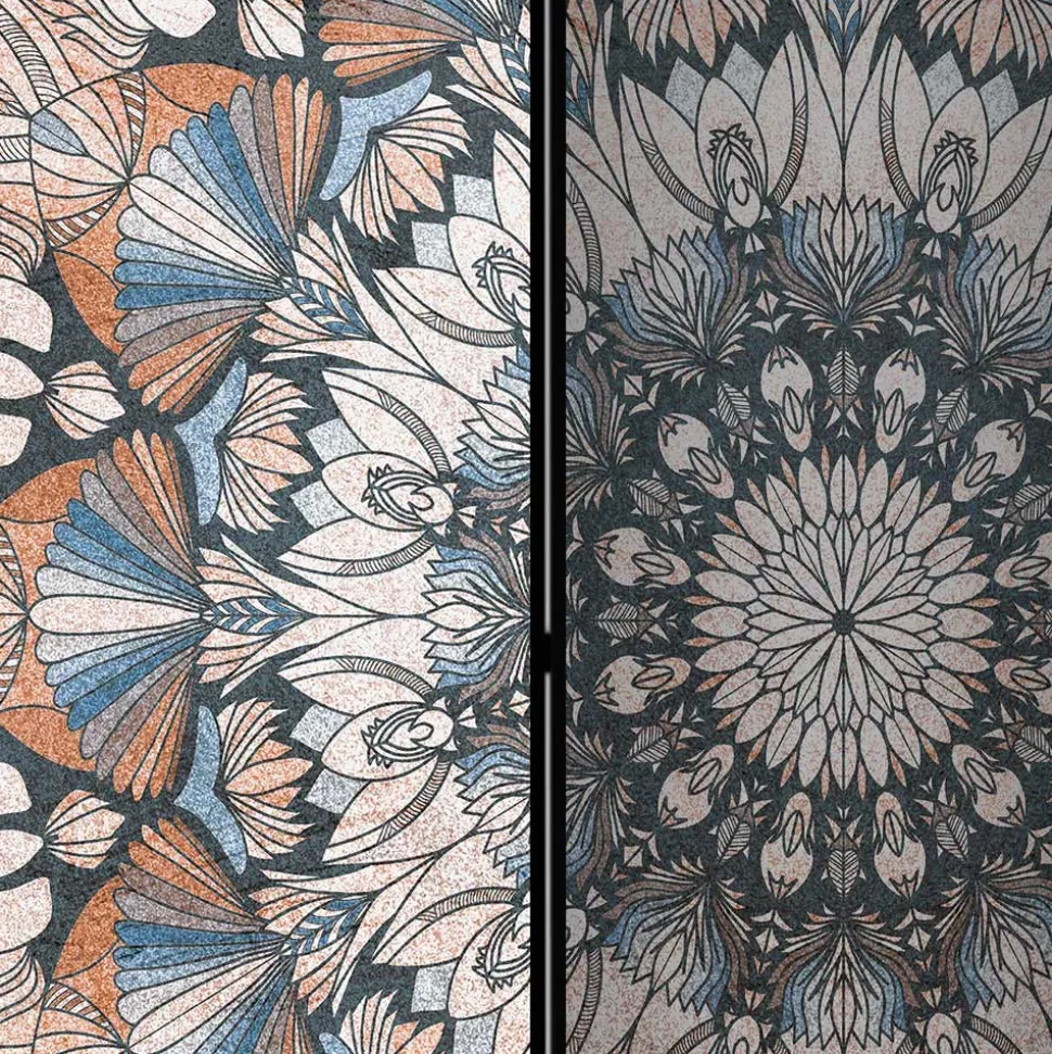 Spanische Trennwand mit Mandala Motiv bedruckt - Waykiko