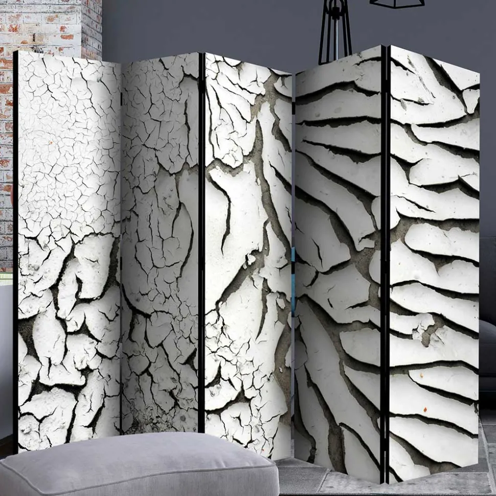 Spanische Wand aus Leinwand & Holz Fichte - Krispa