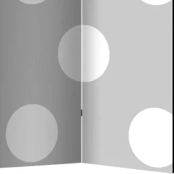 Spanische Wand in Hellgrau mit weißen Punkten - Matresca