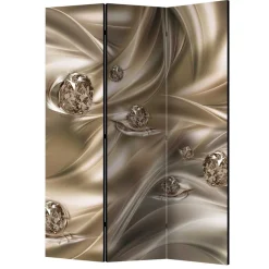 Spanische Wand mit Diamanten Motiv in Braun Grau - Lessima