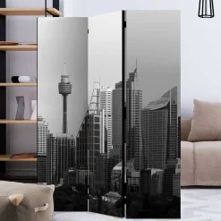 Spanische Wand mit Schwarz Weiß Fotodruck - Daven