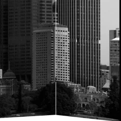 Spanische Wand mit Schwarz Weiß Fotodruck - Daven