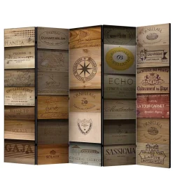 Spanischer Raumteiler mit Fotodruck - Santorina