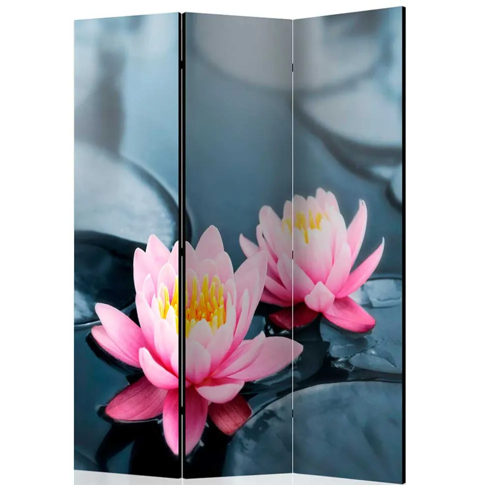 Spanischer Raumteiler mit Foto Rosa Seerose - Emek