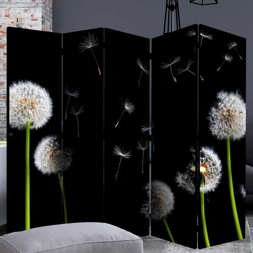 Spanischer Raumteiler mit Pusteblumen Foto - Hocumola