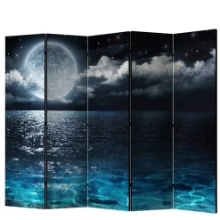 Spanischer Raumteiler Mond über dem Meer - Calivia