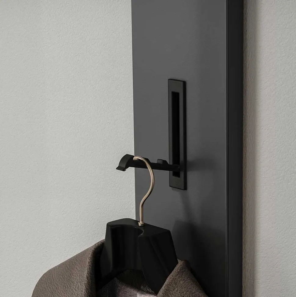 Spiegel & Hänge-Kommode & Garderobe - Sidgarus (dreiteilig)