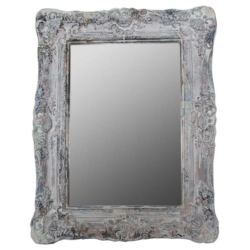 Spiegel aus Grey Wash Tannenholz - Zyamonicus