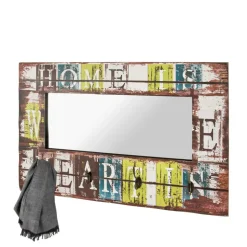 Spiegel Garderobe Yilmo mit Haken