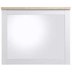 Spiegel in Weiß & Sonoma-Eiche Dekor - Nudion